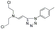 N1,N1-DI(2-CHLOROETHYL)-2-[1-(4-METHYLPHENYL)-1H-1,2,3,4-TETRAAZOL-5-YL]ETH-1-EN-1-AMINE Struktur