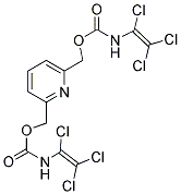 (6-[(([(1,2,2-TRICHLOROVINYL)AMINO]CARBONYL)OXY)METHYL]PYRIDIN-2-YL)METHYL N-(1,2,2-TRICHLOROVINYL)CARBAMATE Struktur