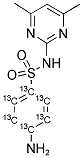 SULFAMETHAZINE (PHENYL-13C6) Struktur