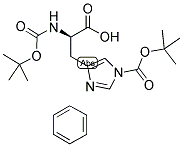 BOC-D-HIS(BOC)-OH BENZENE Struktur