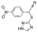 2-(4-NITROPHENYL)-2-(1H-1,2,4-TRIAZOL-3-YLSULFANYL)ACETONITRILE Struktur