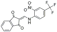 2-(((2-NITRO-4-(TRIFLUOROMETHYL)PHENYL)AMINO)METHYLENE)INDANE-1,3-DIONE Struktur