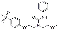 N-(2-METHOXYETHYL)-N-[2-[4-(METHYLSULPHONYL)PHENYLOXY]ETHYL]-N'-PHENYLUREA Struktur