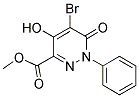 METHYL 5-BROMO-4-HYDROXY-6-OXO-1-PHENYL-1,6-DIHYDROPYRIDAZINE-3-CARBOXYLATE Struktur