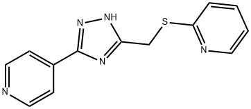 2-(([5-(4-PYRIDINYL)-1H-1,2,4-TRIAZOL-3-YL]METHYL)SULFANYL)PYRIDINE Struktur