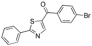 (4-BROMOPHENYL)(2-PHENYL-1,3-THIAZOL-5-YL)METHANONE Struktur