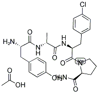 (D-ALA2,PHE(4-CL)3)-BETA-CASOMORPHIN (1-4) AMIDE (BOVINE) Struktur