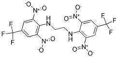 N1,N2-DI[2,6-DINITRO-4-(TRIFLUOROMETHYL)PHENYL]ETHANE-1,2-DIAMINE Struktur