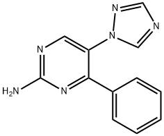 4-PHENYL-5-(1H-1,2,4-TRIAZOL-1-YL)-2-PYRIMIDINAMINE Struktur