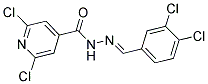 N'4-(3,4-DICHLOROBENZYLIDENE)-2,6-DICHLOROPYRIDINE-4-CARBOHYDRAZIDE Struktur