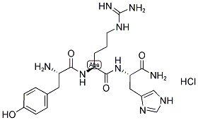 H-TYR-ARG-HIS-NH2 HCL Struktur