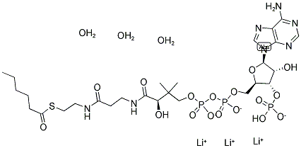 CAPROYL COENZYME A TRILITHIUM SALT Struktur