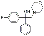 1-(4-FLUOROPHENYL)-2-MORPHOLINO-1-PHENYL-1-ETHANOL Struktur