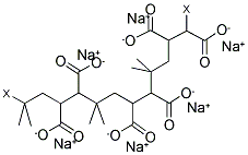 POLY(ISOBUTYLENE-CO-MALEIC ACID), SODIUM SALT Struktur