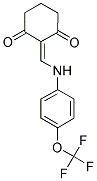 2-(((4-(TRIFLUOROMETHOXY)PHENYL)AMINO)METHYLENE)CYCLOHEXANE-1,3-DIONE Struktur