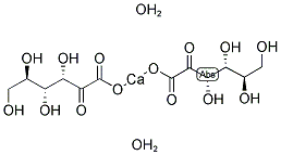 2-KETO-D-GLUCONIC ACID, HEMICALCIUM SALT DIHYDRATE Struktur