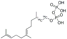 TRANS, TRANS FARNESYL PYROPHOSPHATE, [1,2-14C], TRIAMMONIUM SALT Struktur