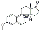 D-1,3,5(10), 6,8-ESTRAPENTAEN-3-OL-17-ONE METHYL ETHER Struktur