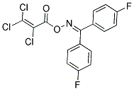 N-[BIS(4-FLUOROPHENYL)METHYLENE]-N-[(2,3,3-TRICHLOROALLANOYL)OXY]AMINE Struktur