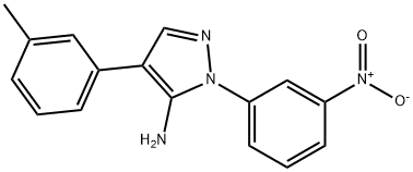 4-(3-METHYLPHENYL)-1-(3-NITROPHENYL)-1H-PYRAZOL-5-AMINE Struktur