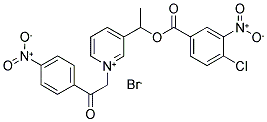 3-(1-[(4-CHLORO-3-NITROBENZOYL)OXY]ETHYL)-1-[2-(4-NITROPHENYL)-2-OXOETHYL]PYRIDINIUM BROMIDE Structure