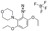 2,5-DIETHOXY-6-MORPHOLINO-BENZENE-DIAZONIUM-TETRAFLUOROBORATE Struktur