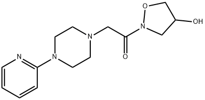 1-[4-HYDROXYDIHYDRO-2(3H)-ISOXAZOLYL]-2-[4-(2-PYRIDINYL)PIPERAZINO]-1-ETHANONE Struktur