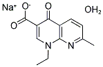 1,4-DIHYDRO-1-ETHYL-7-METHYL-4-OXO-1,8-NAPHTHYRIDINE-3-CARBOXYLIC ACID, SODIUM SALT HYDRATE Struktur