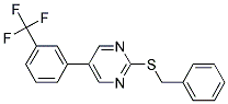 2-(BENZYLSULFANYL)-5-[3-(TRIFLUOROMETHYL)PHENYL]PYRIMIDINE Struktur