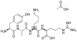 H-TYR-ALA-LYS-ARG-OH ACETATE SALT Struktur