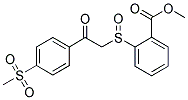 2-[[4-(METHYLSULPHONYL)BENZOYL]METHYLSULPHINYL]BENZOIC ACID, METHYL ESTER Struktur