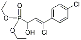 DIETHYL [3-CHLORO-3-(4-CHLOROPHENYL)-1-HYDROXYALLYL]PHOSPHONATE Struktur