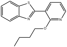 2-(2-BUTOXY-3-PYRIDINYL)-1,3-BENZOTHIAZOLE Struktur