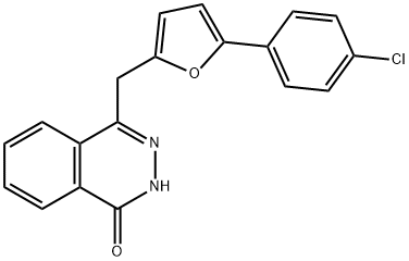 4-([5-(4-CHLOROPHENYL)-2-FURYL]METHYL)-1(2H)-PHTHALAZINONE Struktur