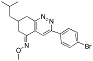 AZA(3-(4-BROMOPHENYL)-7-(2-METHYLPROPYL)(6,7,8-TRIHYDROCINNOLIN-5-YLIDENE))METHOXYMETHANE Struktur