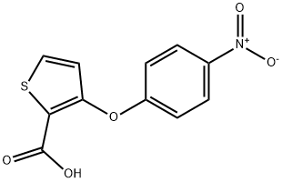 3-(4-NITROPHENOXY)-2-THIOPHENECARBOXYLIC ACID Struktur