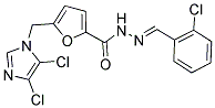 N'2-(2-CHLOROBENZYLIDENE)-5-[(4,5-DICHLORO-1H-IMIDAZOL-1-YL)METHYL]FURAN-2-CARBOHYDRAZIDE Struktur