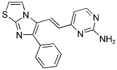 4-[2-(6-PHENYLIMIDAZO[2,1-B][1,3]THIAZOL-5-YL)VINYL]-2-PYRIMIDINAMINE Struktur