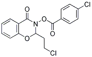 2-(2-CHLOROETHYL)-4-OXO-3,4-DIHYDRO-2H-1,3-BENZOXAZIN-3-YL 4-CHLOROBENZOATE Struktur