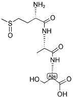 H-MET(O)-ALA-SER-OH Struktur