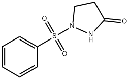 1-(PHENYLSULFONYL)TETRAHYDRO-3H-PYRAZOL-3-ONE Struktur