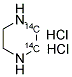 PIPERAZINE DIHYDROCHLORIDE, [2,3-14C] Struktur