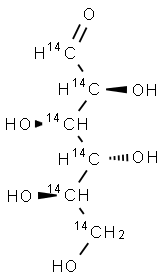 D-[U-14C]MANNOSE Struktur