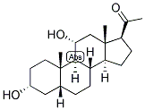 5-BETA-PREGNAN-3-ALPHA, 11-ALPHA-DIOL-20-ONE Struktur