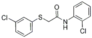 N-(2-CHLOROPHENYL)-2-[(3-CHLOROPHENYL)SULFANYL]ACETAMIDE Struktur