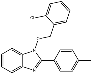 1-[(2-CHLOROBENZYL)OXY]-2-(4-METHYLPHENYL)-1H-1,3-BENZIMIDAZOLE Struktur