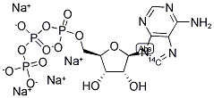 ADENOSINE 5'-TRIPHOSPHATE, TETRASODIUM SALT, [8-14C]- Struktur