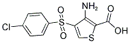 3-AMINO-4-[(4-CHLOROPHENYL)SULPHONYL]THIOPHENE-2-CARBOXYLIC ACID Struktur