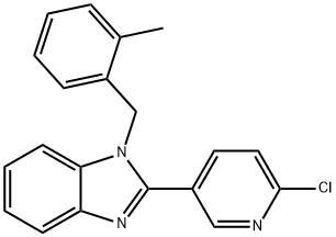 2-(6-CHLORO-3-PYRIDINYL)-1-(2-METHYLBENZYL)-1H-1,3-BENZIMIDAZOLE Struktur