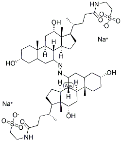 7,7-AZO-3-A,12-A-DIHYDROXYTAUROCHOLANIC ACID, SODIUM SALT Struktur